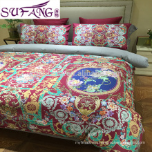 egyption cotton fabric digital printed bedding set